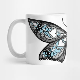 Fly With Pride: Demiboy Flag Butterfly Mug